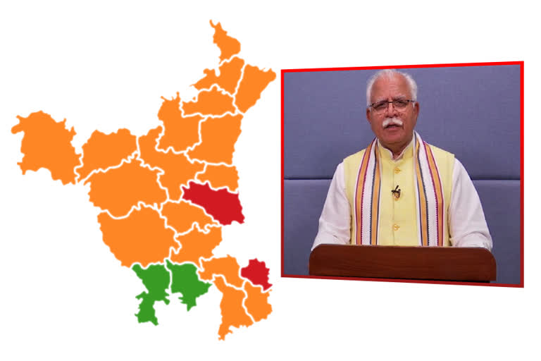 cm manohar lal about new rules for red, orange and green zone in haryana