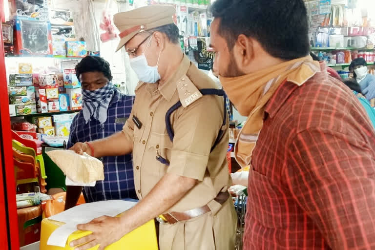 measuremnets and whights officers raids on grossary shops in srikakulam dst rajam