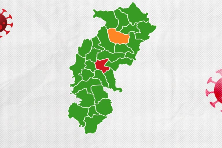 Corona Zone District in Chhattisgarh