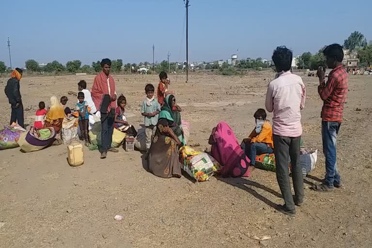 Laborers trapped in Gujarat returned to their district