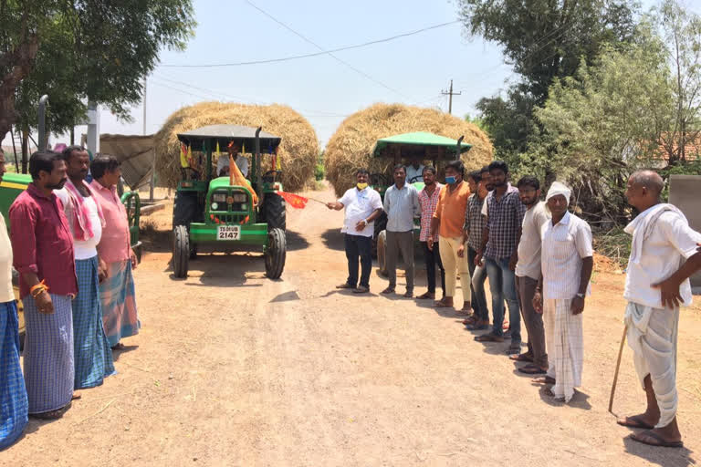 fadder for Sri Raja Rajeshwara temple calves from karimnagar