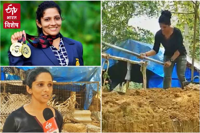 international-powerlifter-akshatha-poojary-dig-a-25-foot-deep-well-utilising-lockdown