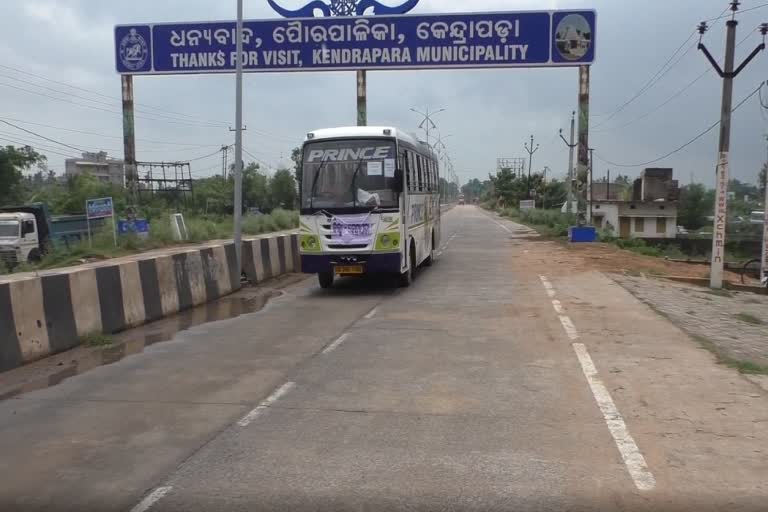 The bus reached in kendrapara, carrying 274 migrant workers