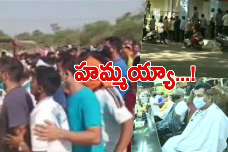 People line up at a liquor shop in Bengaluru as state government permits the sale of liquor