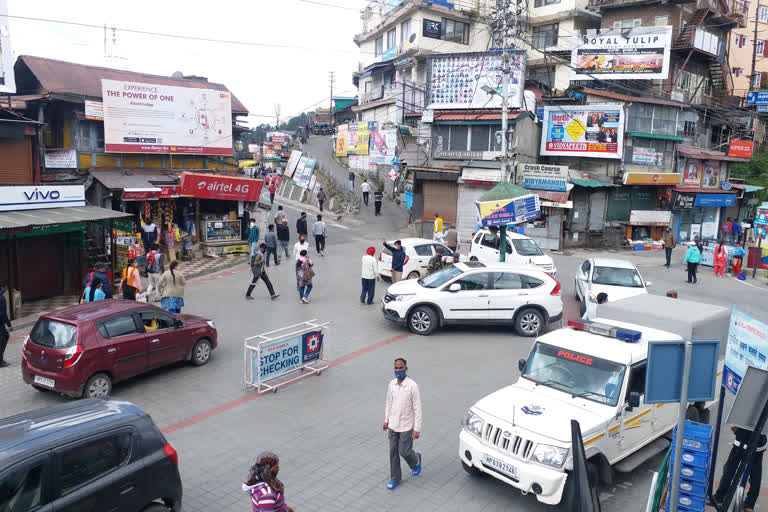 Crowd gathered in Sanjauli