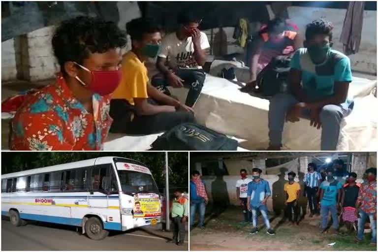 workers return to Jharkhand, special bus from dhenkanal odisa, lockdown in jharkhand, प्रवासी मजदूर झारखंड लौटे, लॉकडाउन के दौरान स्पेशल बस, झारखंड में लॉकडाउन, सीएम हेमंत सोरेन