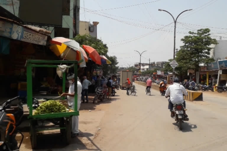 Roads crowded in Takhatpur after months in bilaspur