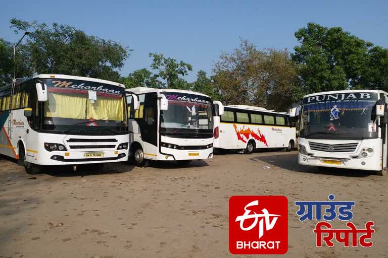 lockdown effect private bus transports chandigarh