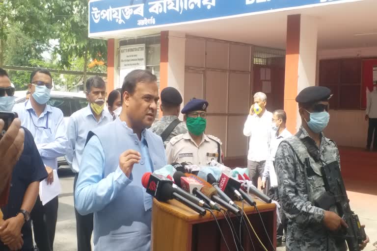 Himanta biswa sarma visited bongaigaon etv bharat news