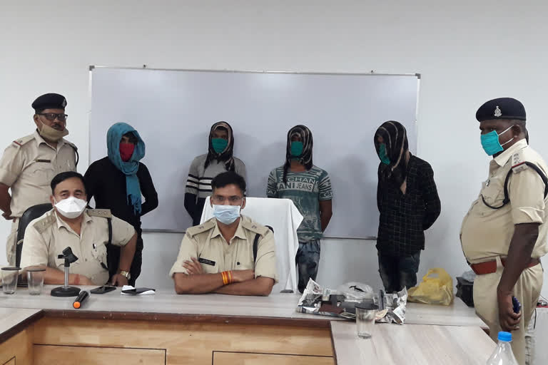 police arrested accused in sipat of bilaspur