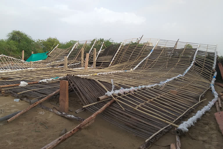 बाड़मेर की खबर, strong storm in barmer