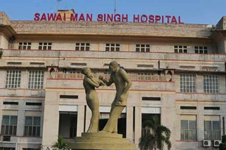 jaipur news, corona positive, SMS hospital
