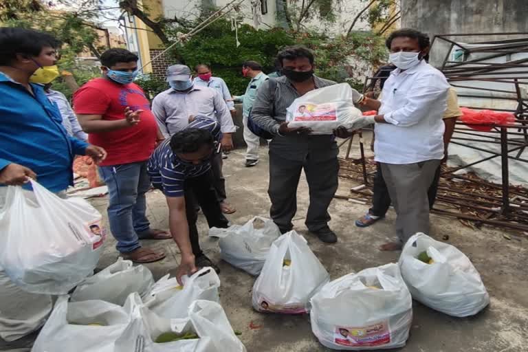 vegetables distribution in musheerabad constituency hyderabad