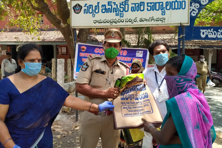 distributes health kits in east godavari dst ramachandrapuram