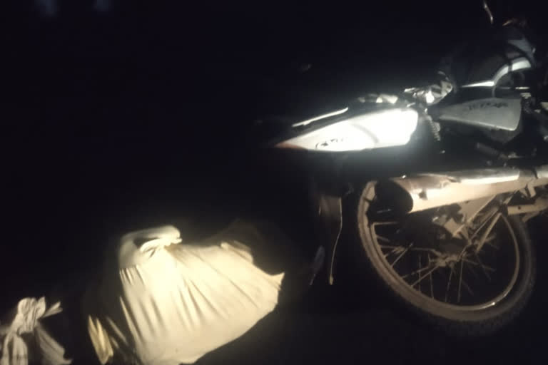 man fallen from motorcycle