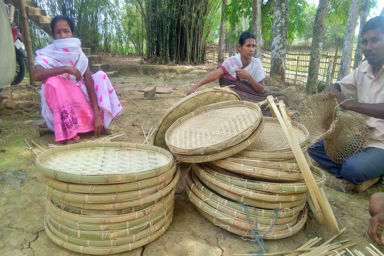 Kutir silpo during lock down amguri sivsagar etv bharat news