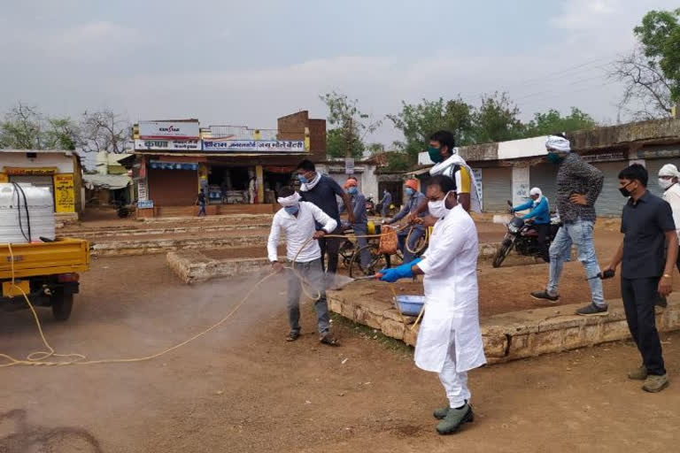 MLA Guru Rudrakumar got sanitized Ahiwara Assembly constituency of Raipur