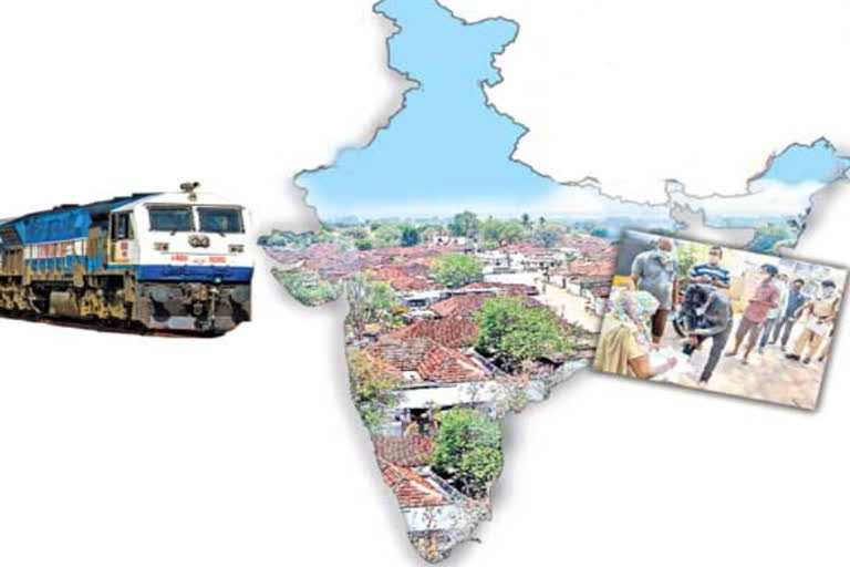 migrants registering their names for trains in warangal district