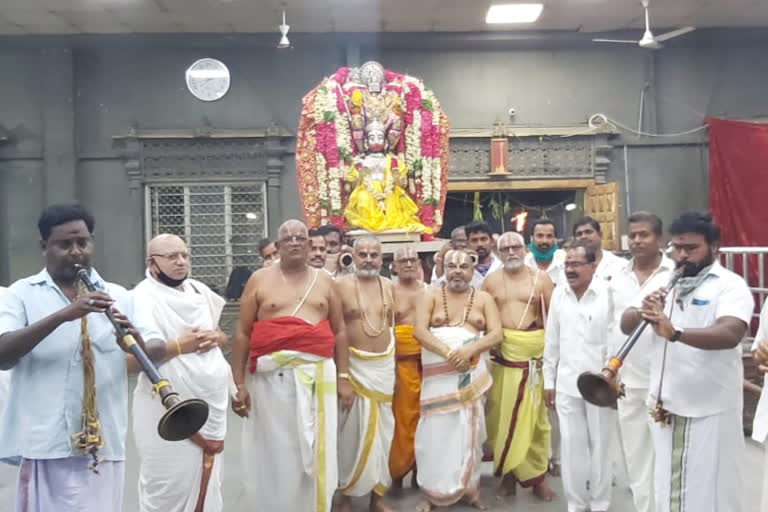 2nd day of yadadri narasimha swamy birthday celebrations  held in a grand way