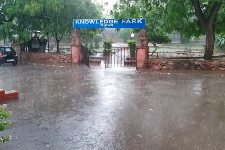 Heavy rain in Bundi, बूंदी में हुई बारिश