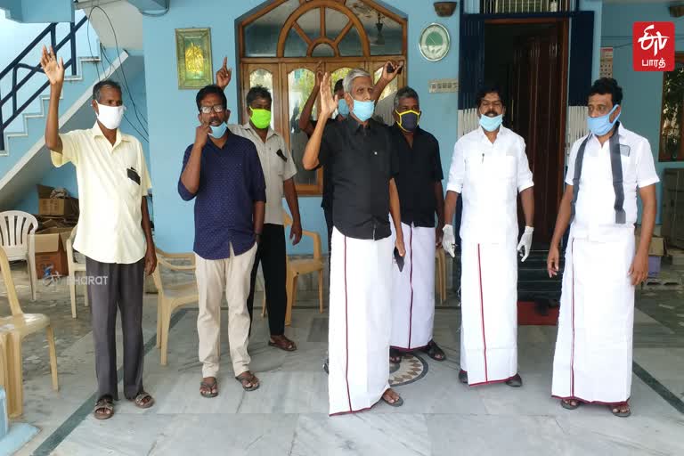 protest against tasmac opening at nellai