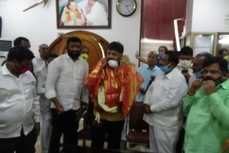 Submitted compliment from various community leaders to DK Shivakumar