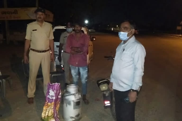 tobacco in milk cans, accused arrested