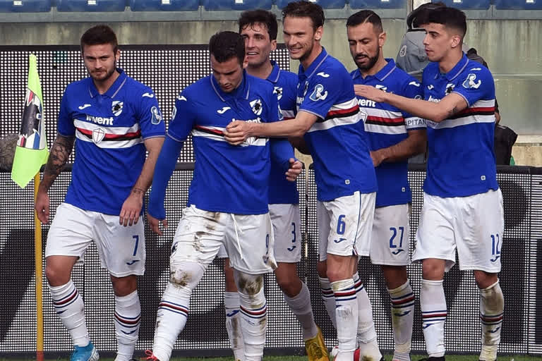 Four Sampdoria players test positive for coronavirus