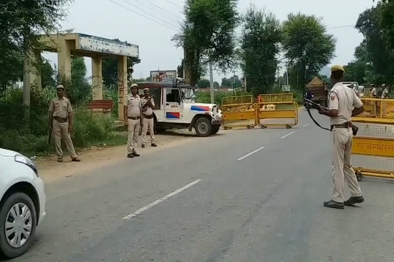 alwar news,  rajasthan news,  etvbharat news,  alwar border sealed, राजस्थान सरकार का फैसला,  अलवर की सीमा सील,  अलवर में कोरोना पॉजिटिव