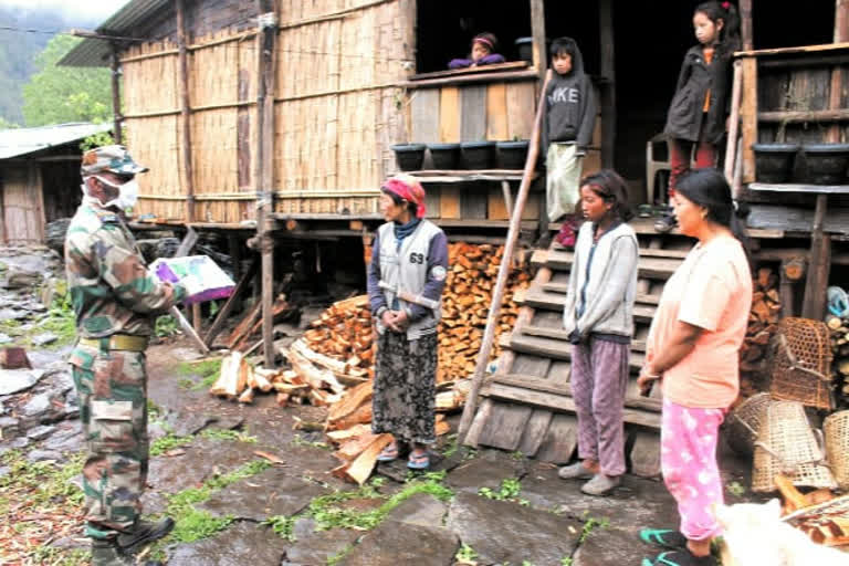 Indian Army distributed Medical relief in Arunachal pradesh Subansiri Area