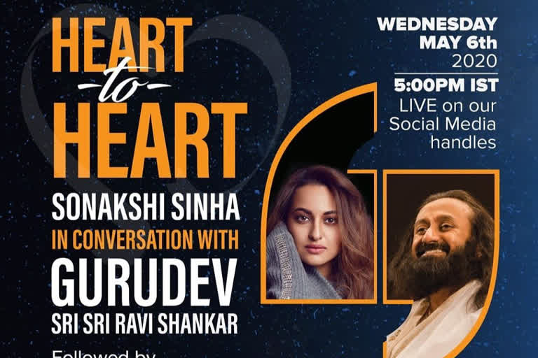 Sonakshi Sri Sri Ravi Shankar live chat