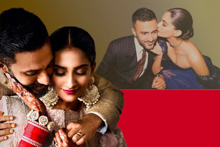 Sonam kapoor Anand Ahuja wedding anniversary, ETVbharat