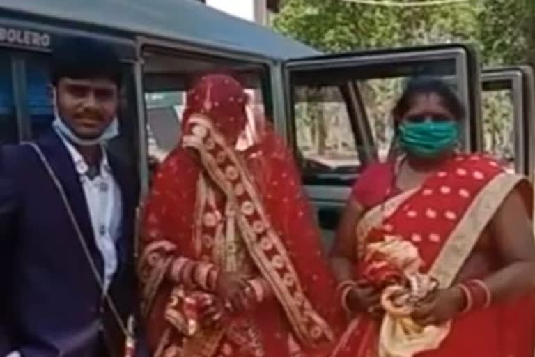 Newly married couple quarantined before reaching home after marriage