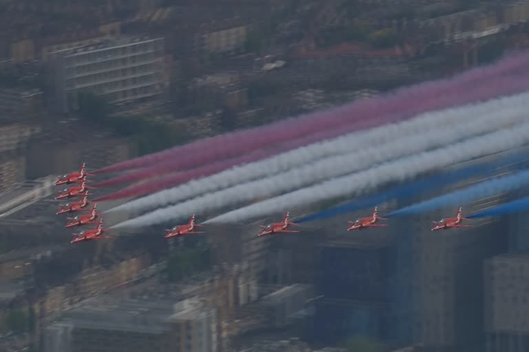 Flypasts over UK capital mark VE Day