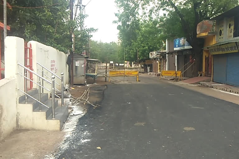 people roaming around in seal area  of raipur