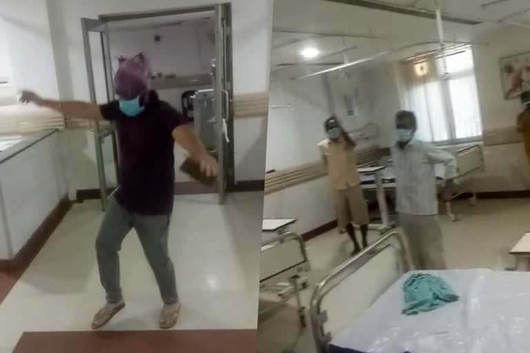 corona patients dance video gurugram