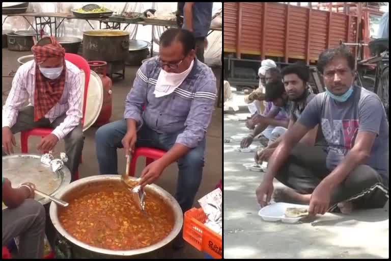 sirsa Social organizations shut down the food service for migrants