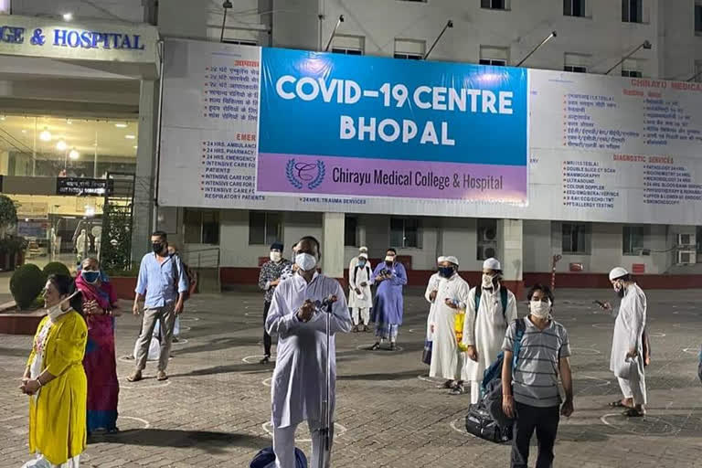 2 persons from AIIMS and 18 from chirayu hospital were discharged in bhopal