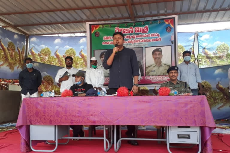 awarness programme  on corona virus in  tribals in east godavari dst