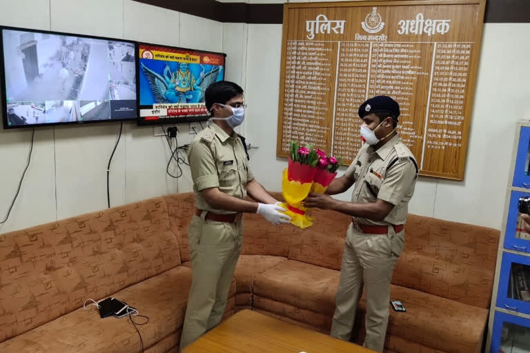 Newly appointed SP Siddharth Chaudhary took charge of Mandsaur district