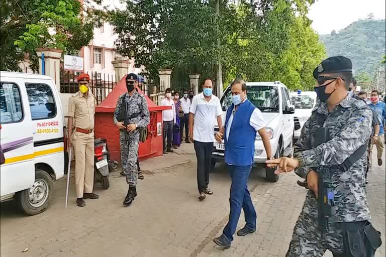 Cabinet minister Himanta Biswa sarma present at GMCH hostel