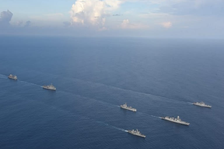 INS Jalashwa, western fleet warships rendezvous in Indian Ocean
