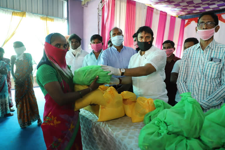 groceries to needy in godavarikhani