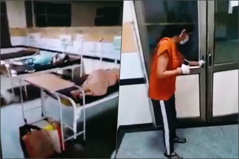 viral video of corona patient from gurugram and nuh