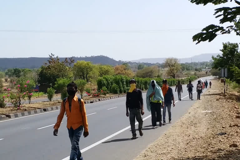 workers-reached-indore-by-walking-hundreds-of-kilometers-on-foot