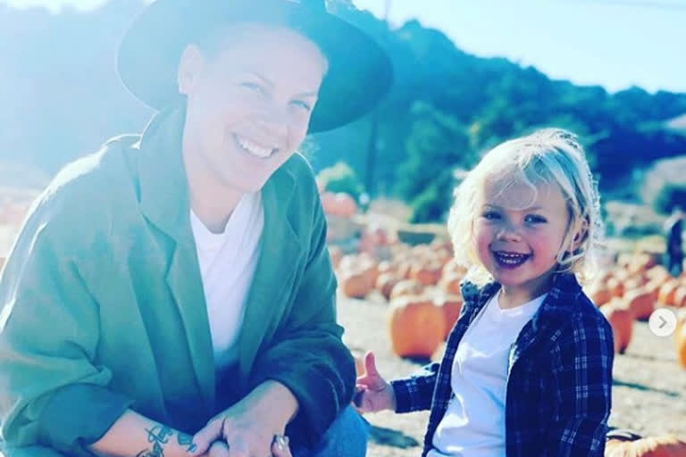 Pink calls corona battle with son physically and emotionally challenging