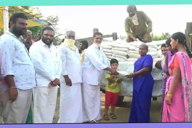 rice  Distribution in addanki