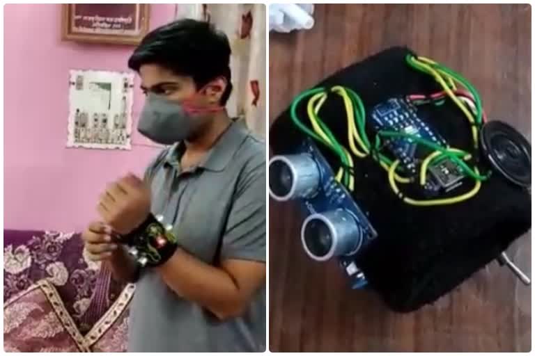 student invented a maching After the alarm society distancing is break