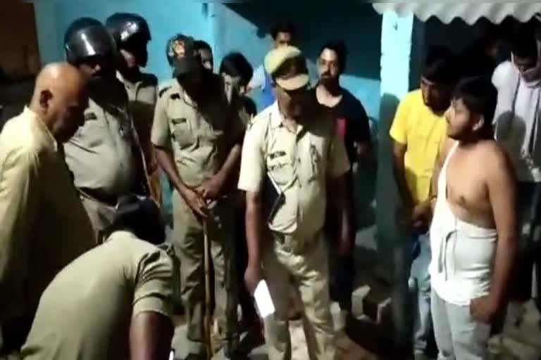 gram pradhan beat up young man in sant kabir nagar