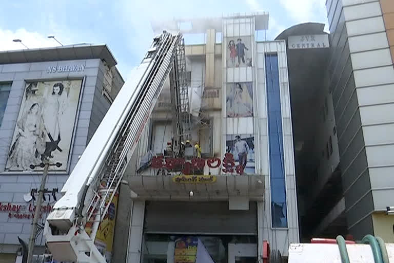 Fires in cloth store at hanamkonda